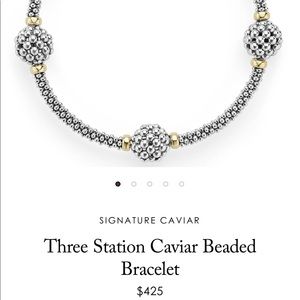 Lagos Caviar Three Station Caviar Beaded Bracelet
